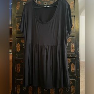 BUNDLE 2/$15 Black Babydoll/ peplum Shirt Size 16/18 W or 1X